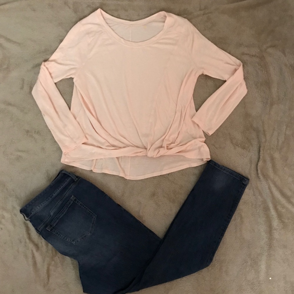 Zella twist front tee